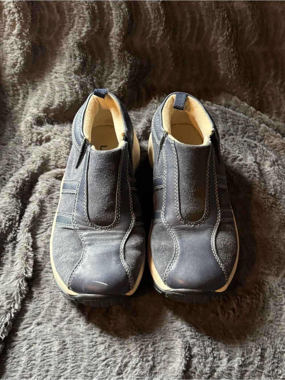 L.L. Bean Kids Navy Blue Slip-On Sneakers